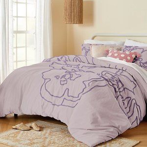 Wild Sage Corinna Twin Duvet Cover in Purple